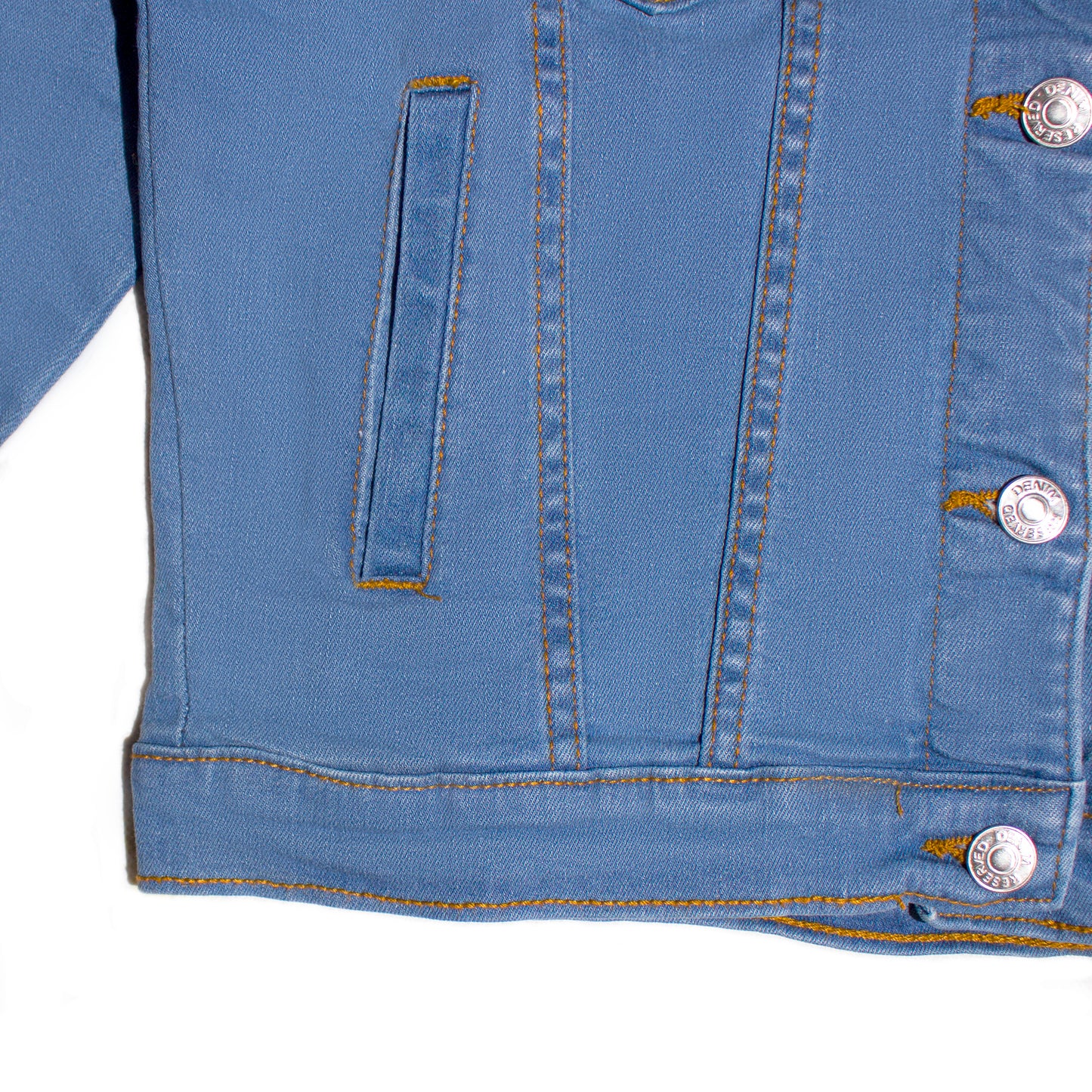 Women's Denim Jacket With Sherpa Collar